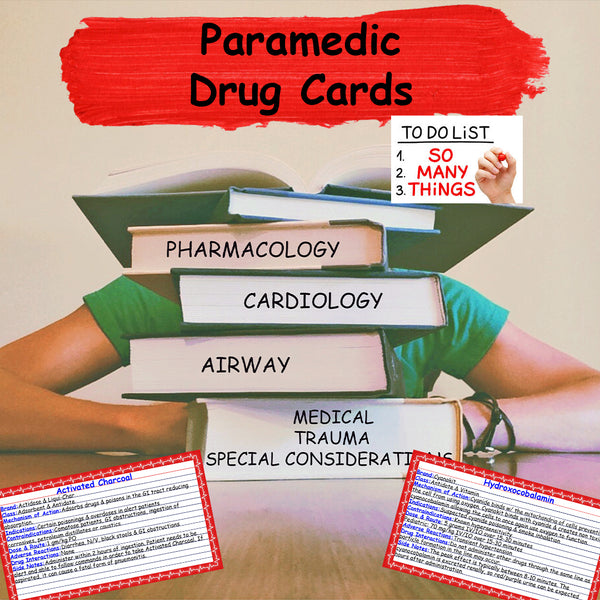 Paramedic Medication Notecards || EMS Cardiology